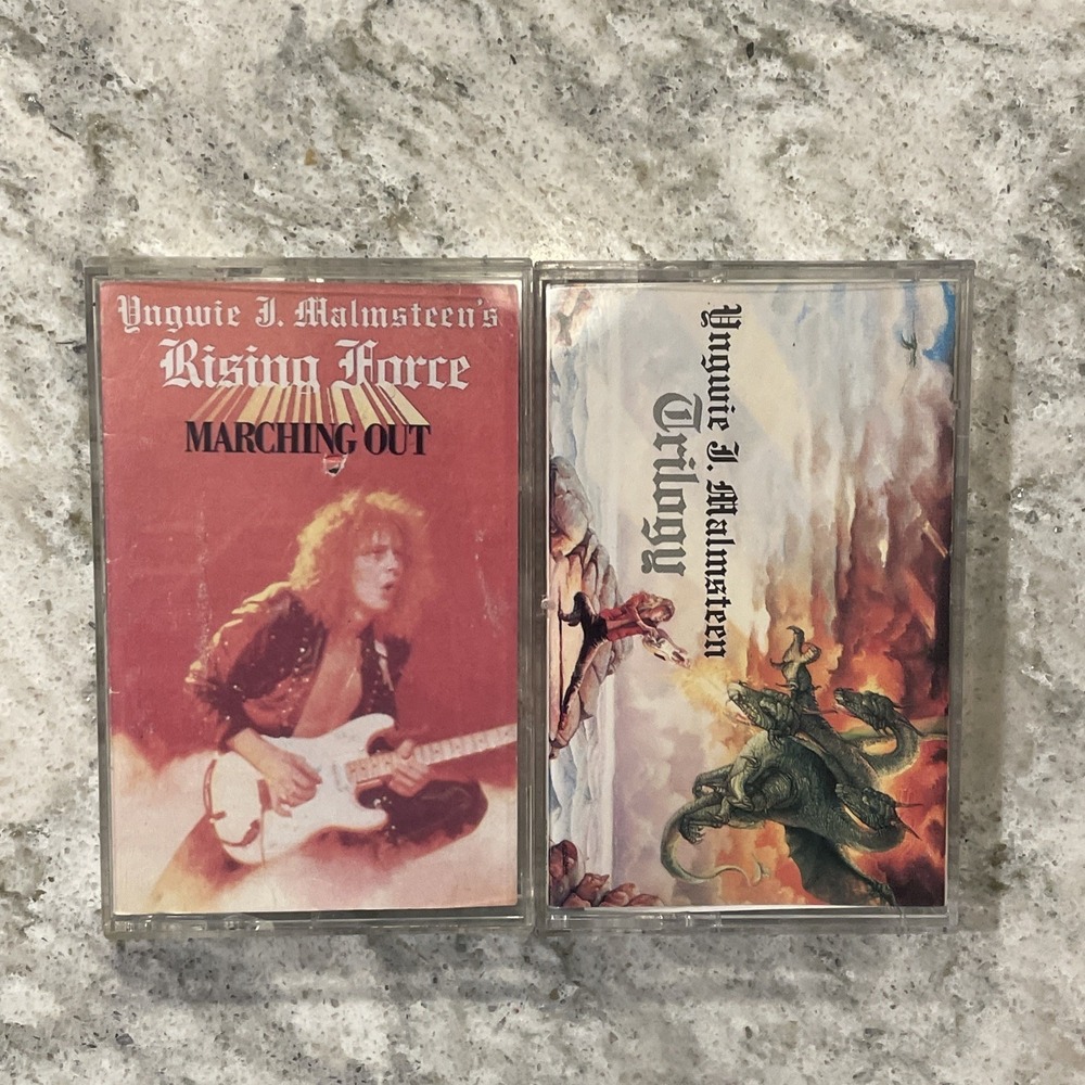 Lot Of 2 VTG Cassette Tapes Trilogy by Yngwie Malmsteen Mar-, Polydor